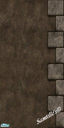 Sims 2 — jbDarkLestonianWalls115b by Samielle — Mix and match these beautiful dark walls to any home on your lot. The set