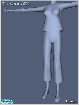 Sims 2 — Sunair Fashion T016 by Sunair — The MESH file of Sunair Fashion T016.