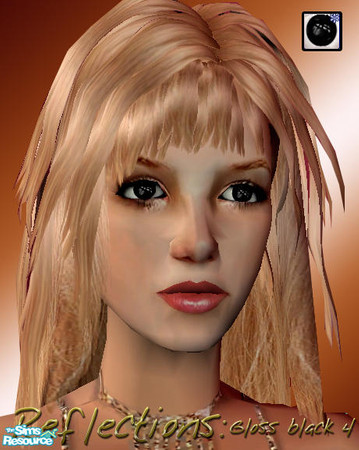 Sims 2 — Reflections - Gloss Black 4 by Lady Darkfire — A set of 4 unique and reflective eyetones in gloss black. Credit