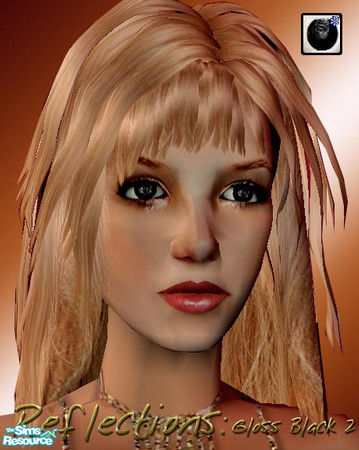 Sims 2 — Reflections - Gloss Black 2 by Lady Darkfire — A set of 4 unique and reflective eyetones in gloss black. Credit