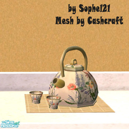 Sims 2 — Teatime_001 - Recolor 1 by Sophel21 — recolor of the wonderfull mesh from Cashcraft ***You need this mesh from