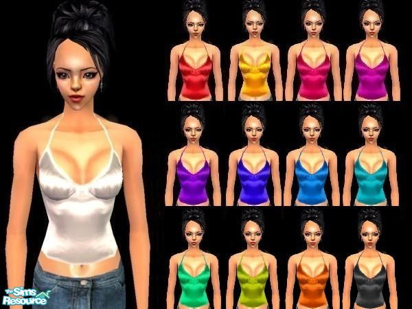 Sims 2 — adult/young adult silk tops by juttaponath — Do not reupload or edit and upload. Thank you.