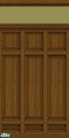 Sims 2 — Dark Wood Paneling  - Individual Item by ricky2bailey — 
