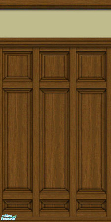 Sims 2 — Dark Wood Paneling  - Individual Item by ricky2bailey — 
