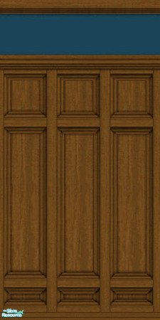Sims 2 — Dark Wood Paneling  - Individual Item by ricky2bailey — 