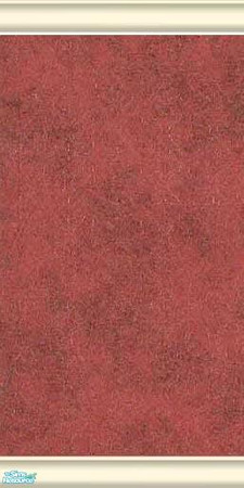 Sims 2 — Frottage Red Wall with Moulding by staceylrogers — Frottage is a painting technique that utilizes glaze and