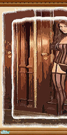 Sims 2 — Sexy Wall 6 by Lorah — Here is a mural for those single Sims. Blank wall is $5. and the sexy oil-painted pair