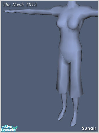 Sims 2 — Sunair Fashion T013 by Sunair — The MESH file of Sunair Fashion T013.