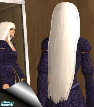 Sims 2 — Anime Nomadic - Elder (White) color by Dr Pixel — White hair color, for elders only