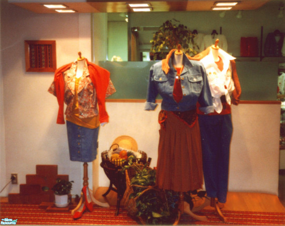 Sims 2 — Modfan_storewindow01 by modfan — A Ladies Department Store Window for your community lots.