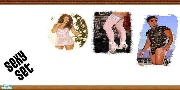 Sims 2 — Sexy Set by Lorah — Here are 4 walls for those single Sims. Blank wall is $5. and the sexy oil-painted ones are
