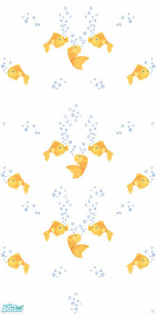Sims 2 — Fish Bubbles Wallpaper by DOT — Fish with Bubbles Wallpaper Sims 2 by DOT of The Sims Resource.