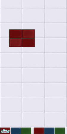 Sims 2 — Changing Room Wall Tiles by NoFrills — Changing Room Wall Tiles