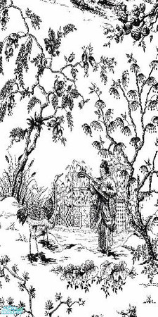 Sims 2 — coloured chiense walls - Individual Item by skinflin — 