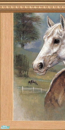 Sims 2 — Horse Mural 1 by calienrealmscat — Left side of the horse mural