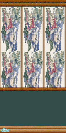 Sims 2 — The Striped 2 by Lorah — This striped set has a wall to look good in everyroom; Kitchen, livingroom, diningroom,