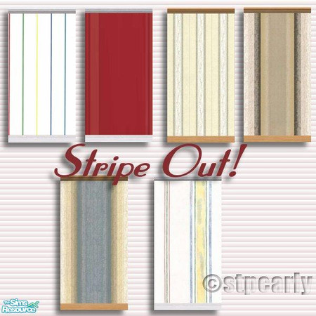 Sims 2 — Stripe Out Wallpaper by STP Carly — Perfect for any room that needs a bit of colorful fun.