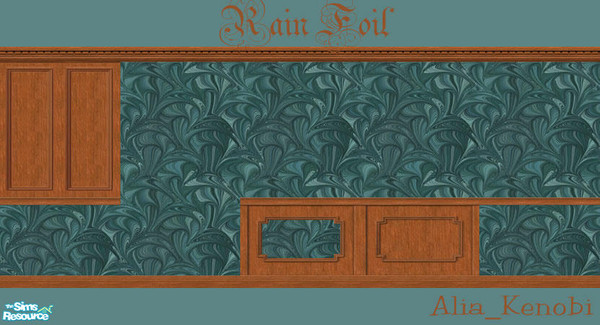 Sims 2 — Rain Foil by alia_kenobi — Cool and comforting, yet full of life and excitement. This enchanting wallpaper will