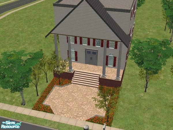 Sims 2 — Shaker Hall by Crass — A stately private dorm for 5 students. Features an open community area, large