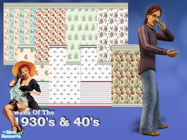 Sims 2 — 1930's & 40's wall paper by ricky2bailey — 