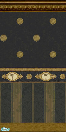 Sims 2 — Shells over Stripes by wimpy1968 — Part of the Ebony & Gold Collection.