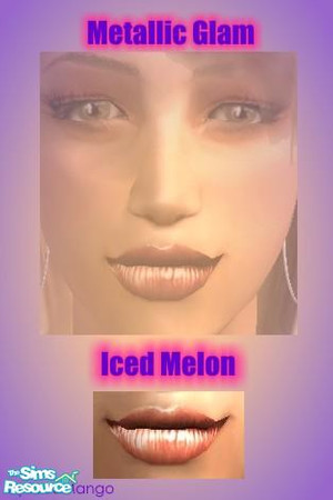 Sims 2 — Metallic Glam - Iced Melon by TSR Archive — Lipstick, comes in 3 colors- here in icedmelon, hopy you like it
