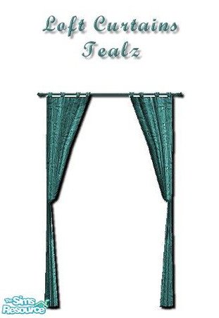 Sims 2 — Tealz Curtainz - 2 by iwubu — New curtains to match any and all object or wall I've created! Tired of plain