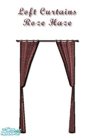 Sims 2 — Roze Haze Curtainz - 2 by iwubu — New curtains to match any and all object or wall I've created! Tired of plain