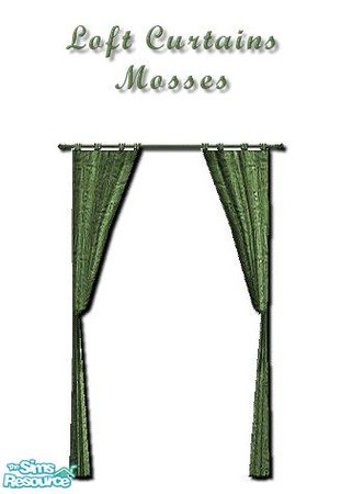 Sims 2 — Mosses Curtainz - 2 by iwubu — New curtains to match any and all object or wall I've created! Tired of plain