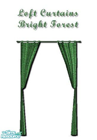 Sims 2 — Bright Forest Curtainz - 2 by iwubu — New curtains to match any and all object or wall I've created! Tired of