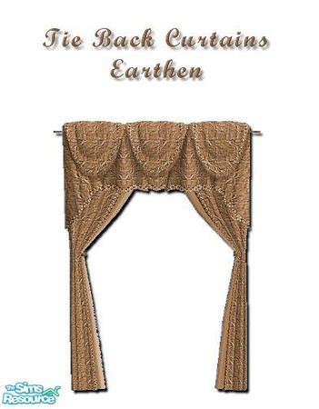 Sims 2 — Earthen Curtainz - 3 by iwubu — New curtains to match any and all object or wall I've created! Tired of plain