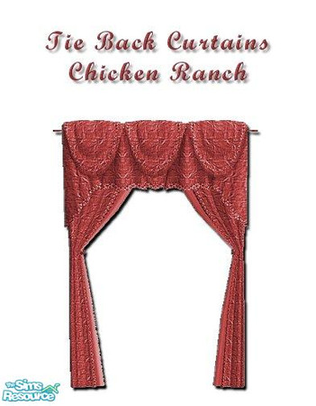 Sims 2 — Chicken Ranch Curtainz - 3 by iwubu — New curtains to match any and all object or wall I've created! Tired of