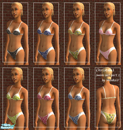 Sims 2 — SH Christabel Swim Set - part 2 by Shoukeir — SH Christabel Swim Set - part 2