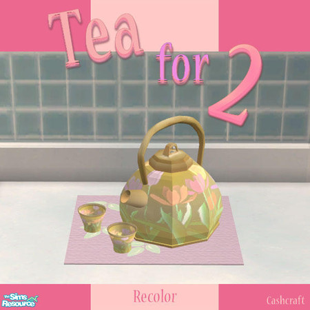 Sims 2 — Tea for 2 -Gold Tulips by Cashcraft — Tea for 2, it's not the most romantic drink in the world, but when your in