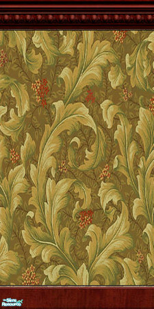 Sims 2 — Acorn - Antique Wall by jembaby04 — Some antique walls for your older homes. All the walls in this set have dark