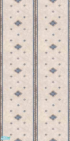 Sims 2 — Downunder Part 2 - 2 by Lorah — Downunder in beige, cream, blue. Walls and tile.