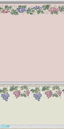 Sims 2 — Kitchen Grapes - 1 by Lorah — Mauve, green, white, blue, purple, pink, just some of the colors in this set of
