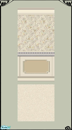 Sims 2 — Hickory Print by Henwen — Subtle soft leafy print. ~TSRAA~