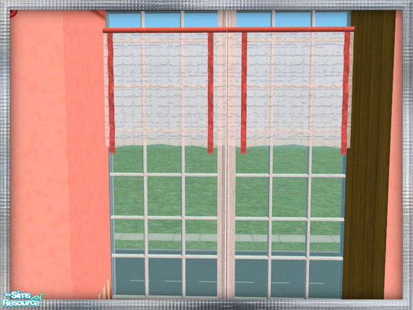 Sims 2 — WaG Hometown Bedroom - Window Shade by SpringwolfDecor — Delightful Picket Fence furniture for your little Sim