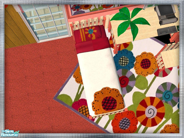 Sims 2 — WaG Hometown Bedroom - Bedding by SpringwolfDecor — Delightful Picket Fence furniture for your little Sim