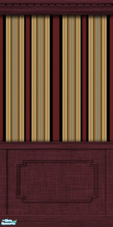 Sims 2 — Edgewater Dining in Redwood - Wall by Waverly — A Hint of Art Deco. Your guests may be coming for dinner, but