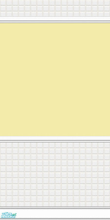 Sims 2 — nm Public Washroom Yellow by Henwen — Colorful washroom wall. Nice for community lots as well as your homes.