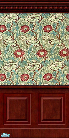 Sims 2 — Pink and Rose - Antique Wall by jembaby04 — Some antique walls for your older homes. All the walls in this set