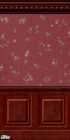 Sims 2 — Red Muted Berries - Antique Wall by jembaby04 — Some antique walls for your older homes. All the walls in this