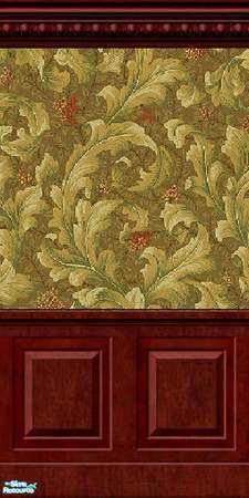 Sims 2 — Acorn - Antique Wall by jembaby04 — Some antique walls for your older homes. All the walls in this set have dark