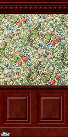 Sims 2 — Golden Lily #1 - Antique Wall by jembaby04 — Some antique walls for your older homes. All the walls in this set