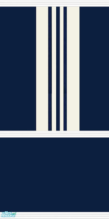 Sims 2 — Racing Stripe - Blue Wall 4 by Girl-from-mars — 