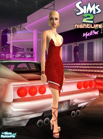 Sims 2 — Red Flamenco Dress by sgoobysnacks — Red Flamenco Dress is based on my good friend Juliette's wonderfull Alpha
