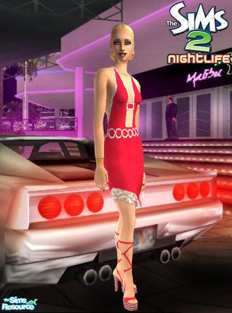 Sims 2 — Red And Lace Dress by sgoobysnacks — Red And Lace Dress is based on my good friend Juliette's wonderfull Alpha