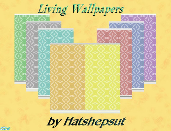 Sims 2 — Living Wallpapers by hatshepsut — Everyday wallpaper that makes any room look good.
